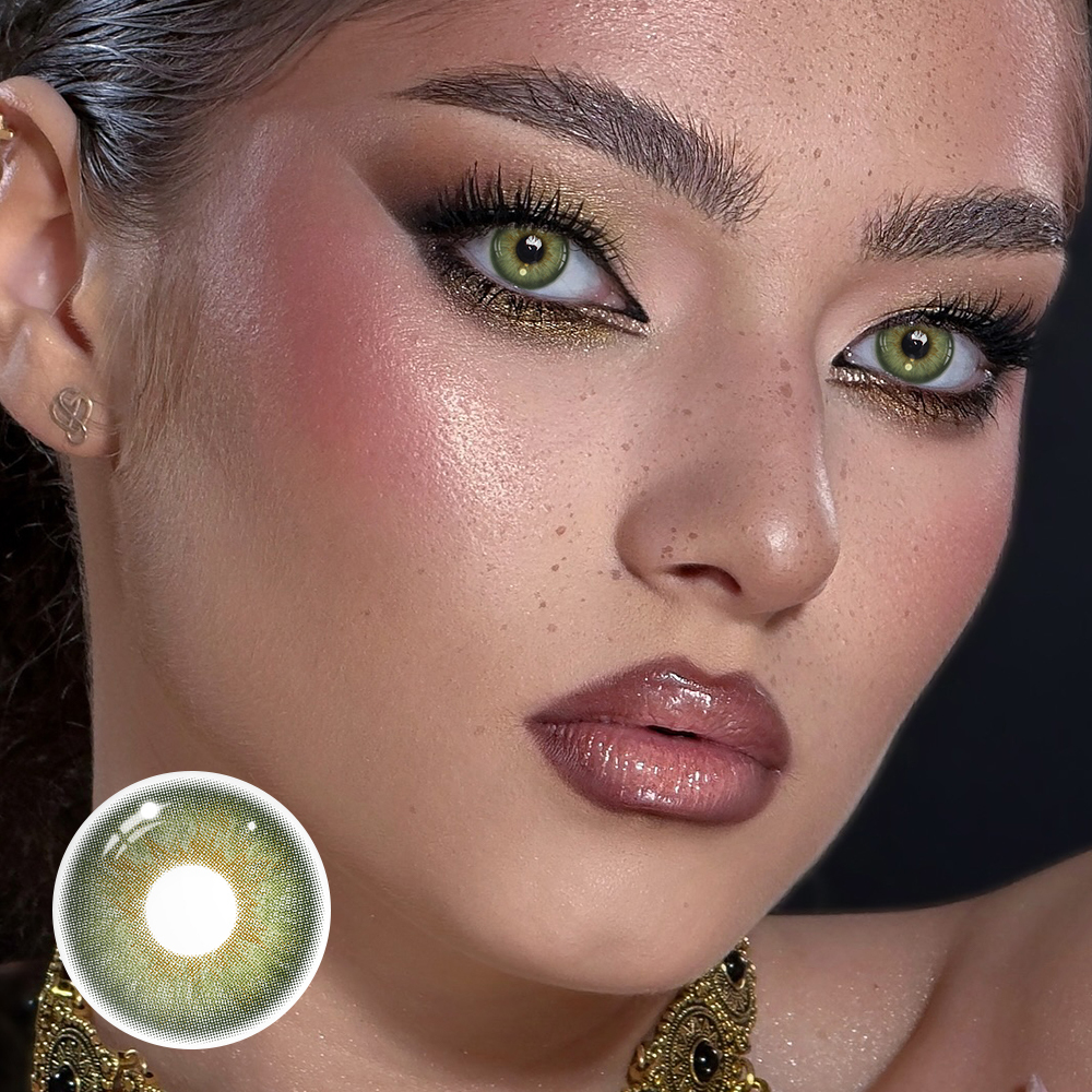 Ludmila Green Coloured Contact Lenses